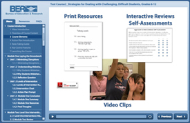 Video based online course example